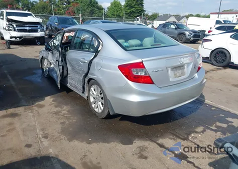 2012 Honda Civic Ex z USA, uszkodzony, nr VIN 19XFB2F84CE011155